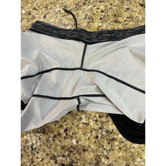 Lululemon Men Medium 9” Pace Breaker Unlined Jacquard Black White Running Shorts - Picture 3 of 15